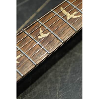 2001 PRS Private Stock Hollow Body II TI reverse LH lefthanded yellow tiger image 11