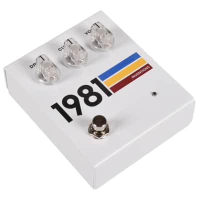 1981 Inventions DRV Overdrive Pedal White Hyperfade. NEW, (Authorized Dealer) image 2