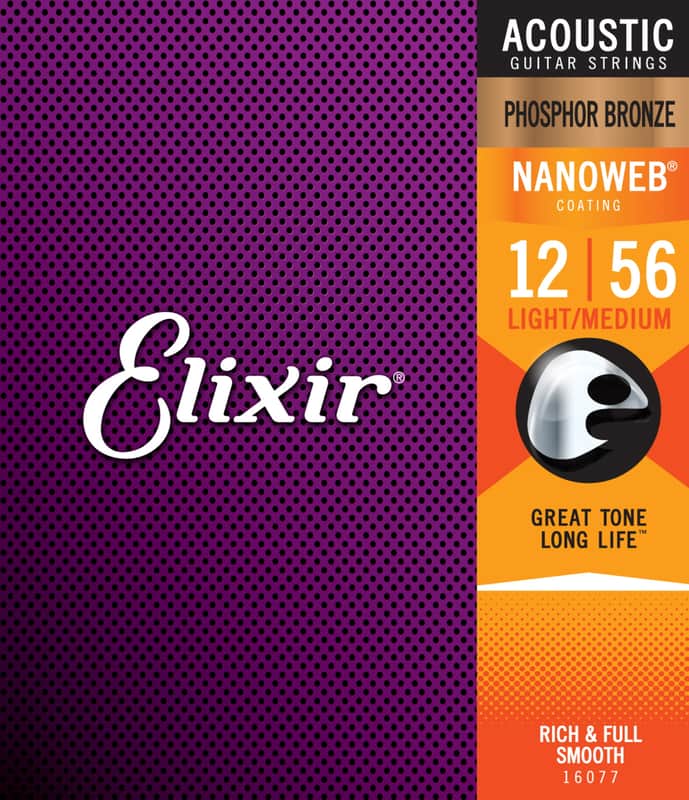 Elixir Phosphor Bronze Nanoweb 12-56 image 1