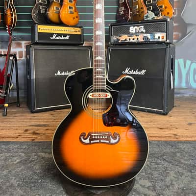 Epiphone EJ200CE Vintage Sunburst 2012 Modified Jumbo Electro-Acoustic Guitar image 1