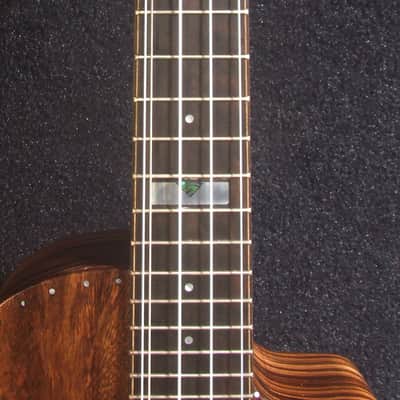 5 String Tenor Ukulele, Handmade Solid Acacia, Zebra wood, Cutaway, Soft-bag, Bruce Wei UC17-2731 image 7