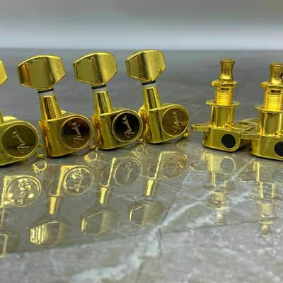 Fender Tuning Pegs/Machine Heads for Stratocaster-Telecaster! Gold image 5