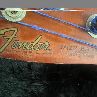 1983 USA / Fullerton Ca. Fender Jazz Bass Guitar With Case image 3