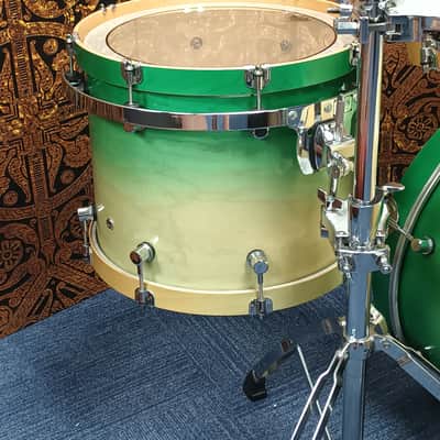 Spaun USA Custom Maple Shell Pack in Green Fade – 20″,10″,12″,15″ & 13″SN image 11