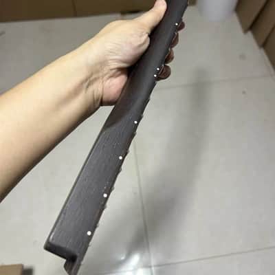 Satin Finish Wenge Wood Guitar Tele Style Neck, 22 Frets Fingerboard image 5