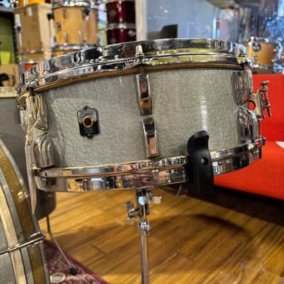 Leedy Combo Kit with Conga Tom in Antique Silver 1948 image 4