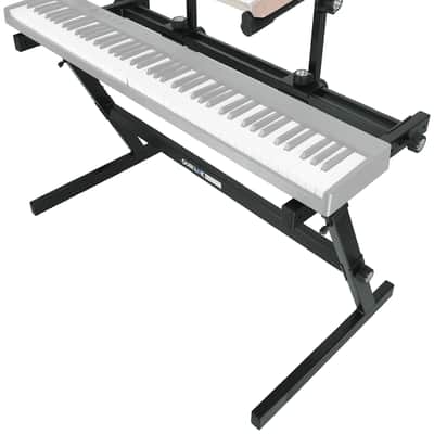 Quik Lok Z-726L 2-Tier Z-Style Keyboard Stand w/Adjustable Heights 44 in. Width image 5