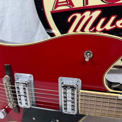 Gretsch G6199 Billy-Bo Jupiter Thunderbird Guitar with COA + Case - MIJ Made In Japan - Red image 3