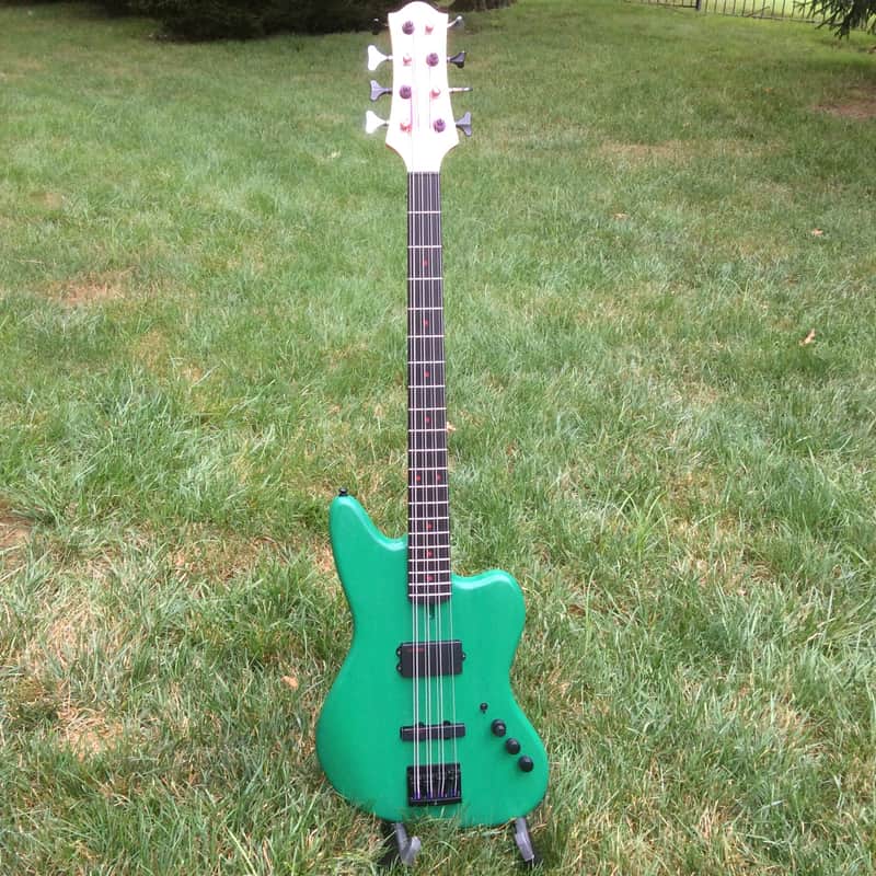 Warmoth 8-string (octaves) bass, Lace Man o War, dual tones with Kellingsound midboost/mid-scoop image 1