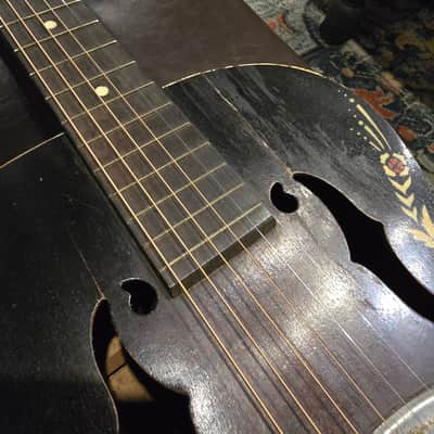 1930s Harmony-Built Del Oro Fauxbro w/ Case image 10