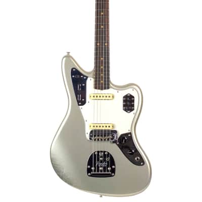 New Fender Custom Shop '63 Jaguar Deluxe Closet Classic Aged Inca Silver w/Matching Painted Headstock image 7