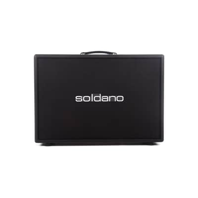 Soldano 2x12" Cab 120w 8 Ohms Black Tolex Black Grille w/Celestion Vintage 30 Speakers image 1
