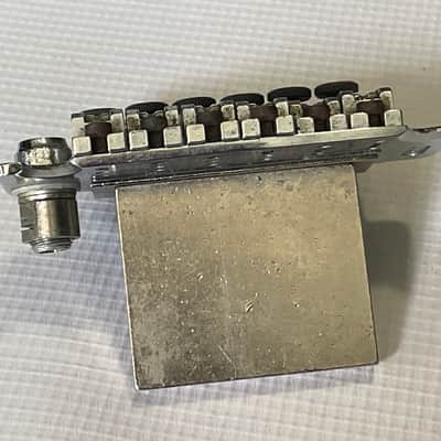 1980's Era Original Floyd Rose Made in Germany Chrome Tremolo Bridge Vibrato Set (R2 Nut & Retainer Bar) image 12
