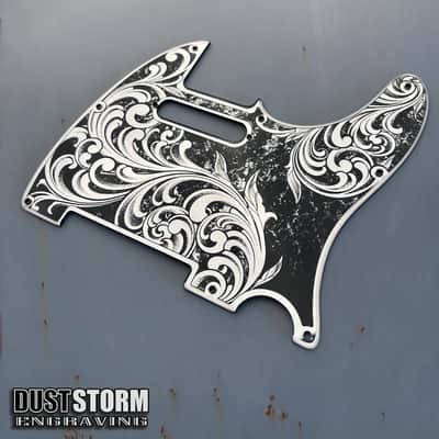 Telecaster 8 Hole Pickguard Acrylic Silver Mirror Guitar Scratch Plate for Fender American/Mexican Standard Tele Cut for Modern Style Parts image 9
