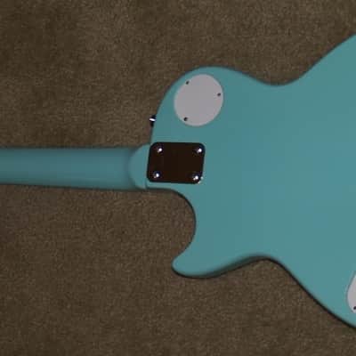 GIBSUN LP jr STYLE GUITAR???? Light Blue VERY COOL AXE image 12