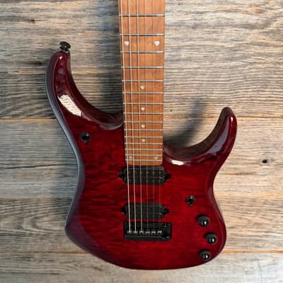 Ernie Ball Music Man JP15 Electric Guitar - Red Tide Quilt image 3