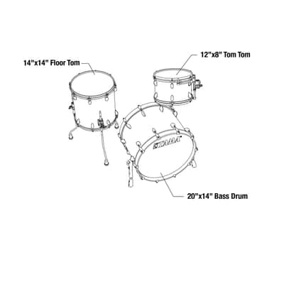 Tama TM30CZSS-CBP STAR Maple Shell Kit 3 pcs - Charcoal Brown Paraiso/Chrome HW image 8