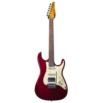 Electric Guitar Soloking MS-11 Classic MKII in Transparent Red with Rosewood FB and 5A Flame Top Nafiri Special Run image 2
