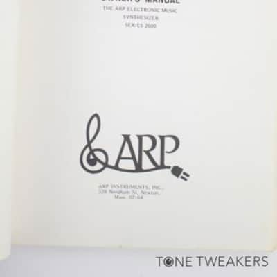 ARP 2600 OWNERS MANUAL Synthesizer model text book guide VINTAGE SYNTH DEALER image 4