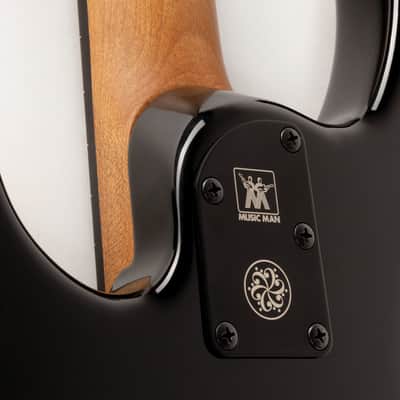 Music Man USA Stingray DarkRay Bass Obsidian Black, Roasted Maple/Ebony image 8