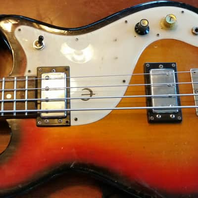 Epiphone  Et-285 Coronet Bass 1970 3 Tone Sunburst Gibson Vintage Japan Antique Newport Wilshire Crestwood Japanese image 3