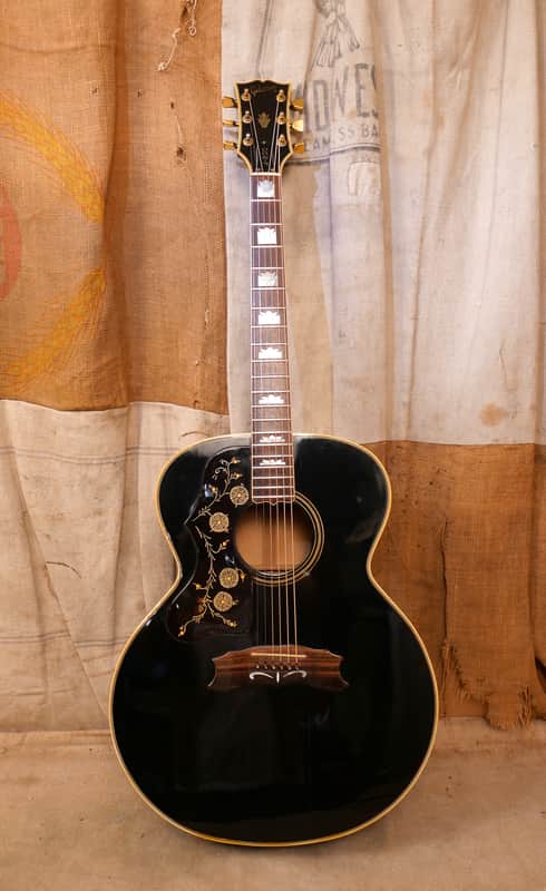 Gibson J-200 Lefty  1975 Black image 1