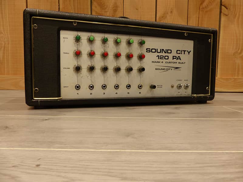 Sound City 120 PA 1976 Black Tolex image 1