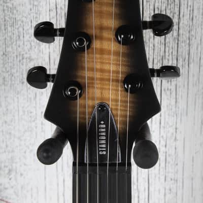 Schecter C-1 Standard Plus Solid Body Electric Guitar Ember Burst Finish image 11