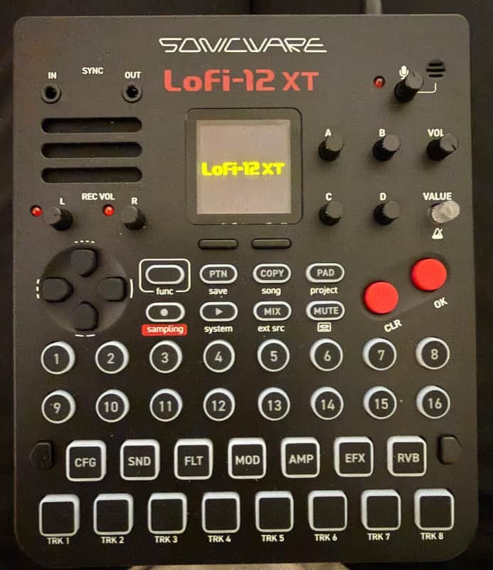 Sonicware Lofi-12 XT Low-Res Digitized Sampler 2024 - Present - Black image 1