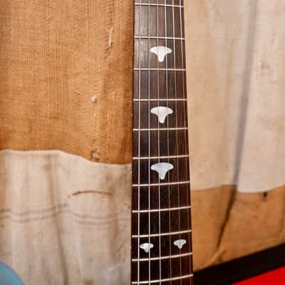 Teisco  Spectrum 5  1990 - Frosted Blue Acrylic image 5