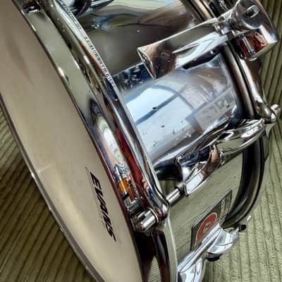Vintage Premier 2000 Flo-Beam 5x14 Snare Drum — Chrome Over Aluminium (COA), Made in England (Video Demo) image 11