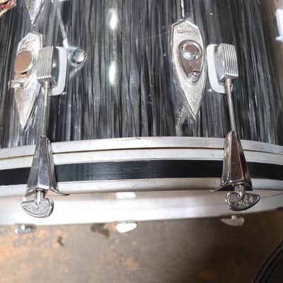 Trixon 3pc Speedfire Drum Set Black Stripe Vintage 1960's image 12