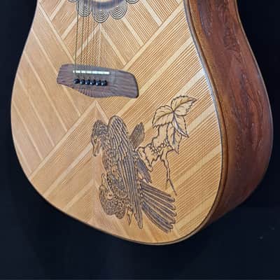 Blueberry NEW IN STOCK Handmade Dreadnought Guitar Eagles image 6