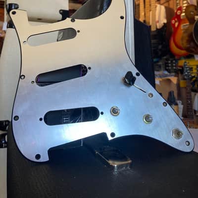WD Vintage Stratocaster Replacement Pickguard w/ Pots and Selector Switch 1980s - Aluminum image 1