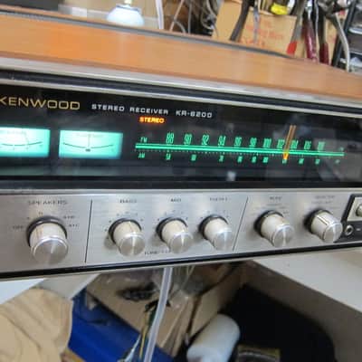Vintage Kenwood KR-6200 Fm/Am Analogue Stereo Receiver, Back Lit Dial, Phono, Wood Cab, Original Box image 2