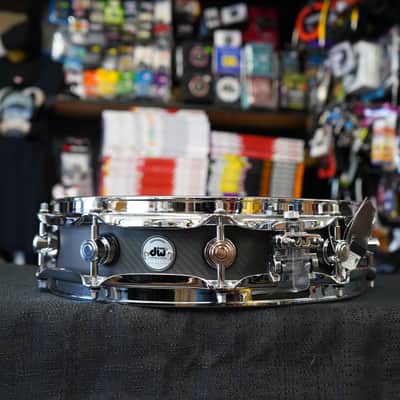 DW Collector's Series Pi - Carbon Fiber - 3.14" x 14" Piccolo Snare Drum image 8