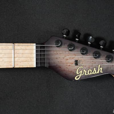 Grosh NOS Bent Top Black Burst image 4
