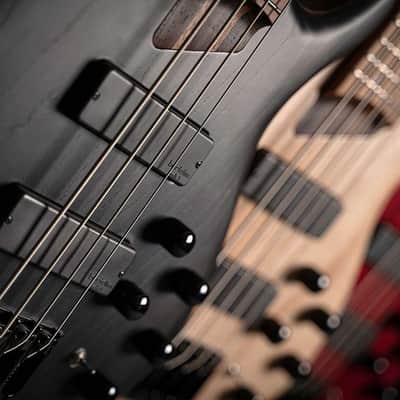 Cort Artisan B4 Element Open Pore Trans Black 4 String Bass Bartolini MK-1 image 11