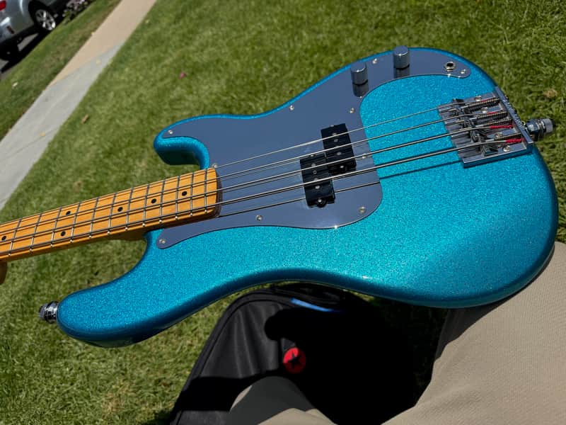 2014 Fender Steve Harris Blue Sparkle P Bass - MIJ Japan -Iron Maiden image 1