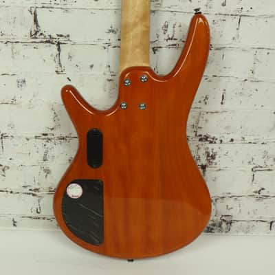 2010 Ibanez GIO GSR200FM 4-String Active Electric Bass Flamed Maple Amber Burst image 10