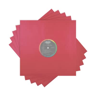 (25) 12" Red Paper Plastic Record Heavyweight Polylined Inner Sleeves 12IARE image 13