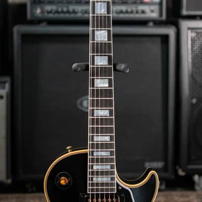 Gibson Custom Shop 1957 Les Paul Custom Reissue 2 Pickup VOS Electric Guitar - Ebony with Hardshell Case image 4