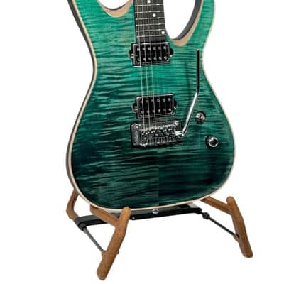 Valenti Guitars Callisto Carved Top 2022 Teal Green / Black, NAMM Special 1 of 5 NEW (Authorized Dealer) image 2