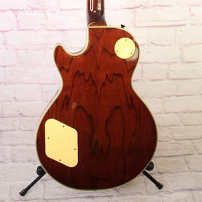 Vintage 80's Cort Les Paul Copy - Set Neck - Sunburst Flame Top image 6