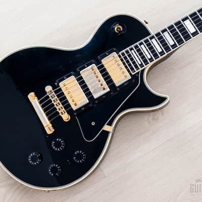 1981 Gibson Les Paul Custom Black Beauty 3 Pickup Ebony w/ Tim Shaw & T Tops, Case image 1