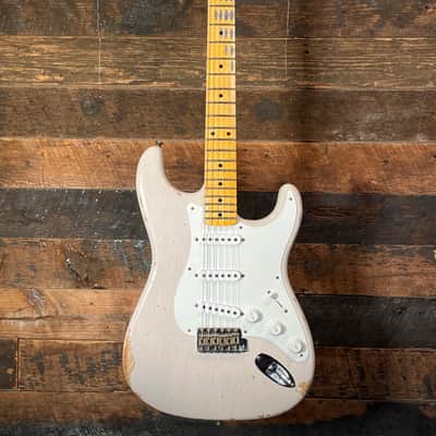 Fender Custom Shop 1955 Stratocaster Relic in White Blonde image 12