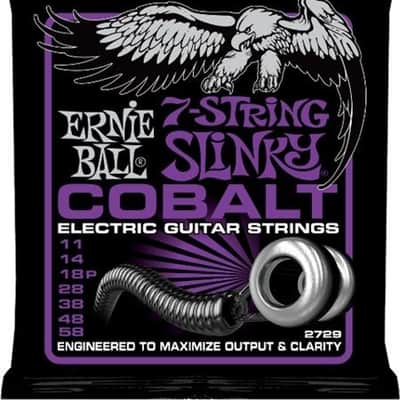Ernie Ball 2729 7-String Cobalt Power Slinky image 1