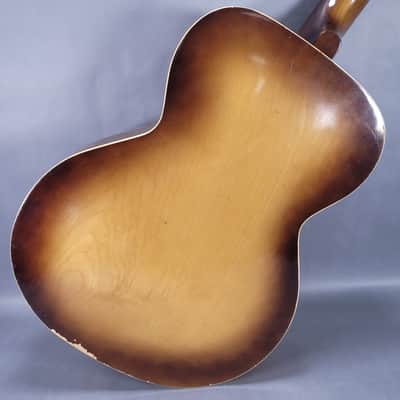 Silvertone Archtop Acoustic Guitar 1960s - Sunburst image 8