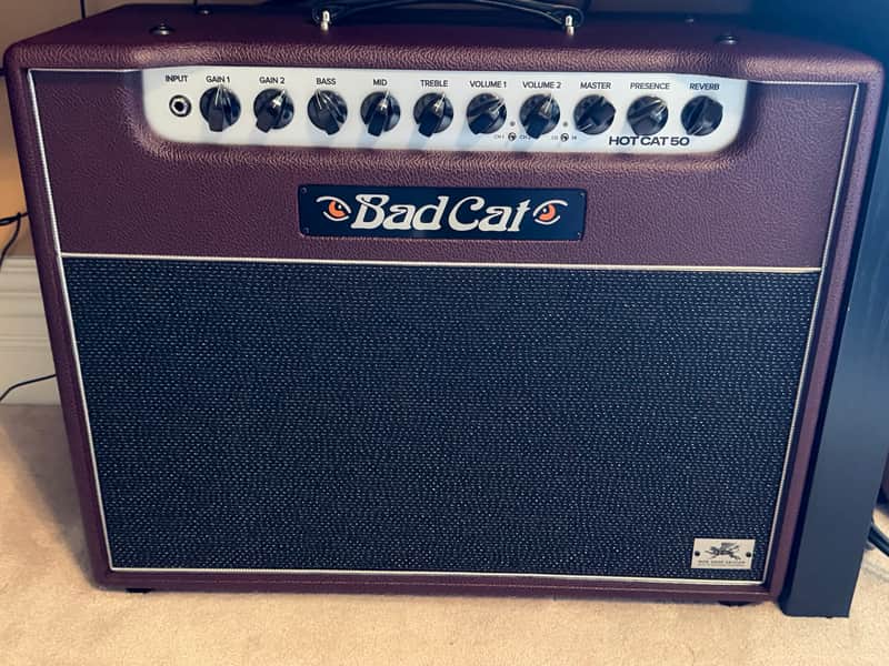 Bad Cat Mod Shop Hot Cat 50 2-Channel 50-Watt 1x12" Guitar Combo 2026 - Present - Black image 1