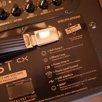 Line 6 Catalyst 60 2-Channel 60-Watt 1x12 Modeling Guitar Combo - Black image 5